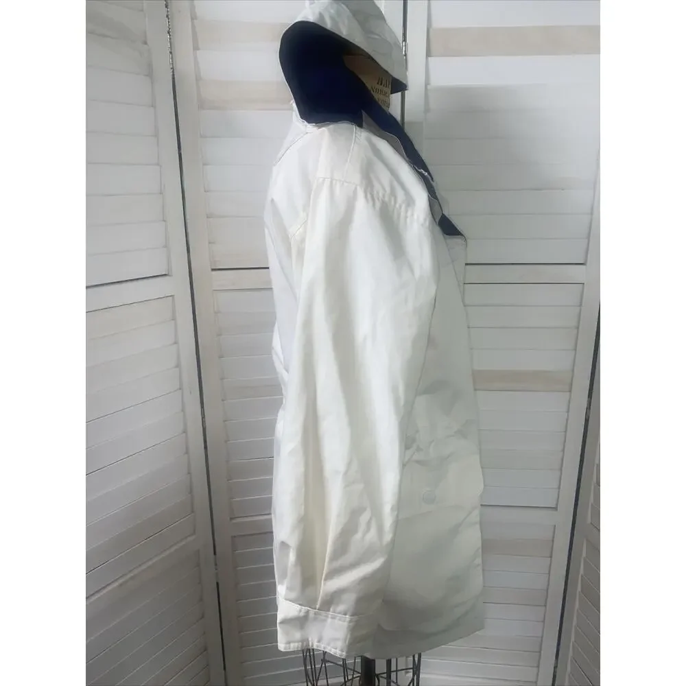80s 90s St. John’s Bay Lined Collar All Weather Jacket Barn Chore Coat Sz Medium